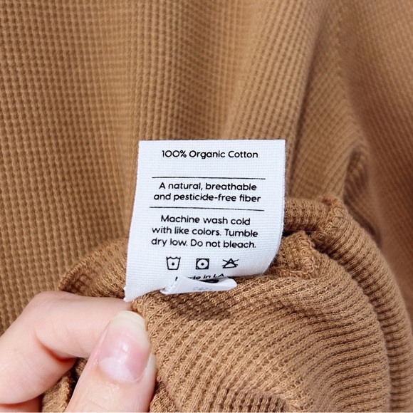 MATE the Label Organic Thermal Boxy Crop in Sedona size XS - Picture 5 of 8